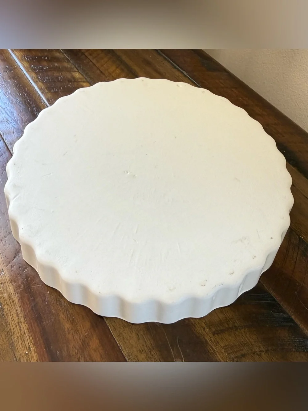 La tourtière d'Annette Stoneware Blue White Hand Painted Pie Plate Canadian Art